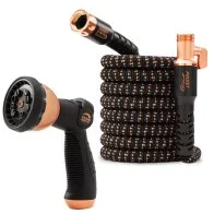 Pocket Hose Copper Bullet With Thumb Spray Nozzle