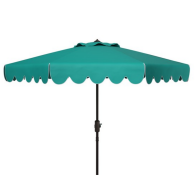 Venice Turquoise Scallop Outdoor Umbrella