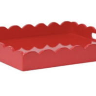 High Gloss Scalloped Tray