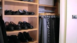 Organizing a Reach-In Closet