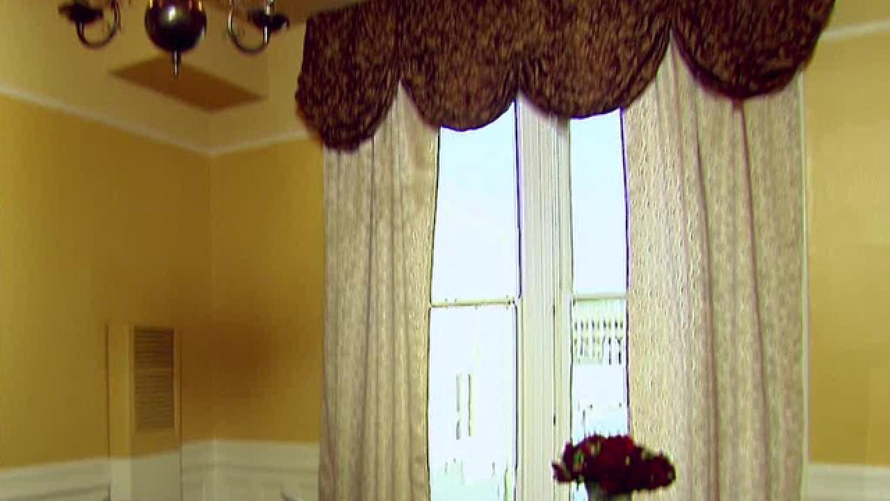 Dramatic Curtain and Valance Makeover