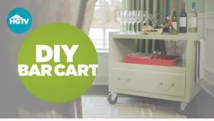 DIY Repurposed Bar Cart