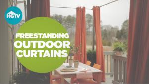 Add Privacy to Your Deck With Freestanding Outdoor Curtains
