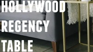 DIY Hollywood Regency Table