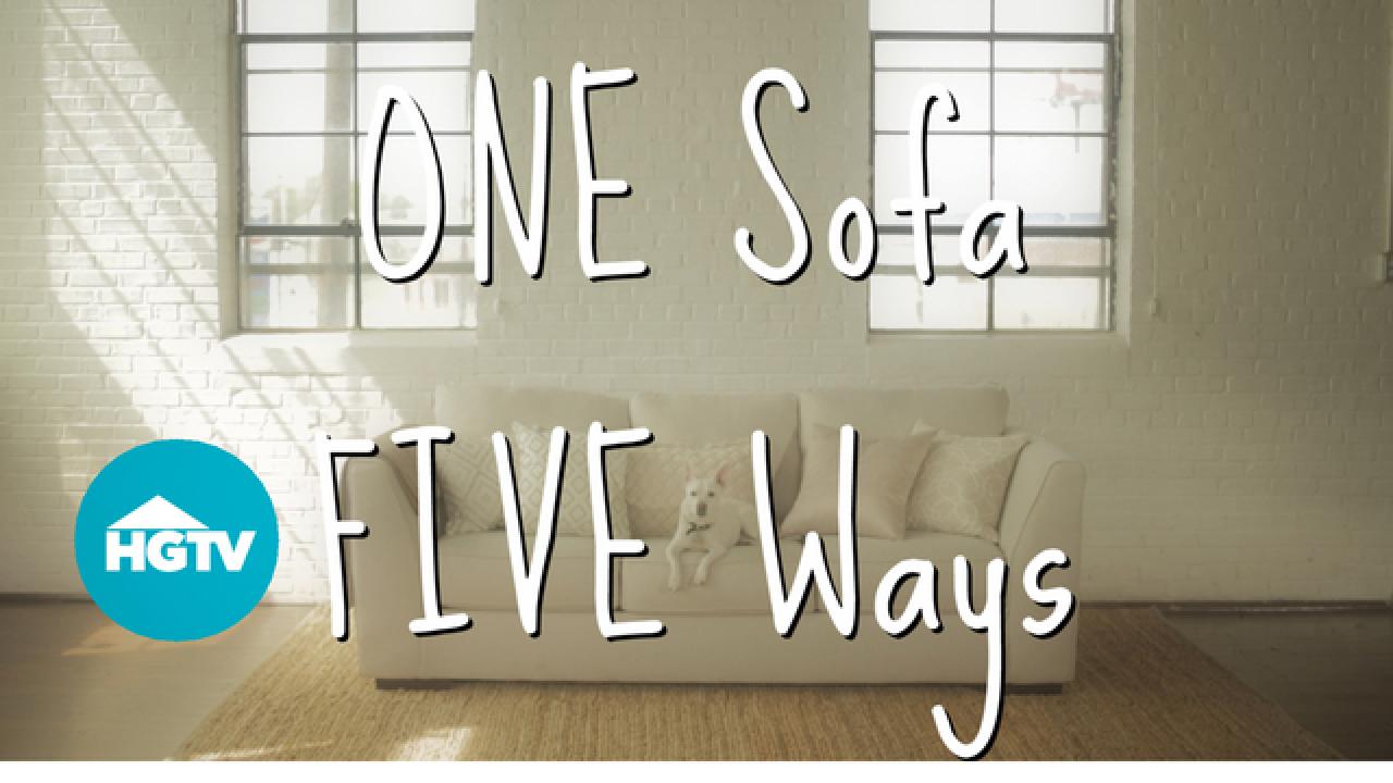 Style a Sofa Five Ways
