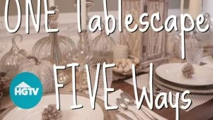 Style a Table Five Ways for Fall