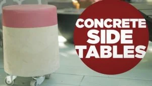 DIY Concrete Side Tables