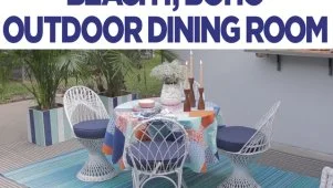 Beachy Outdoor Dining Room