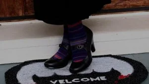 DIY Halloween Door Mat