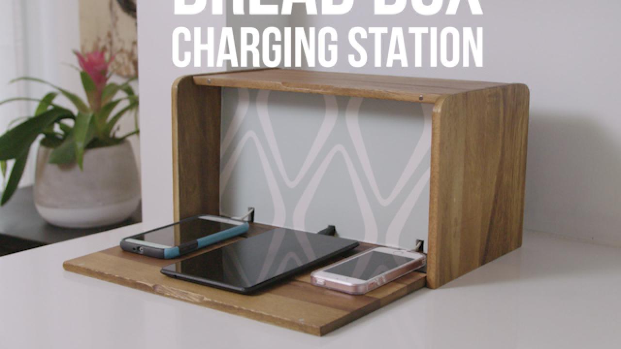 DIY Breadbox Charging Station