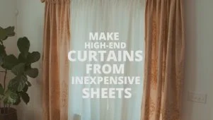 DIY Curtains From Bed Sheets