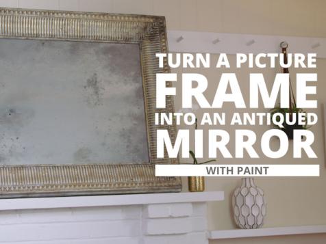 DIY Antiqued Mirror