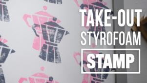 DIY Takeout Styrofoam Stamp