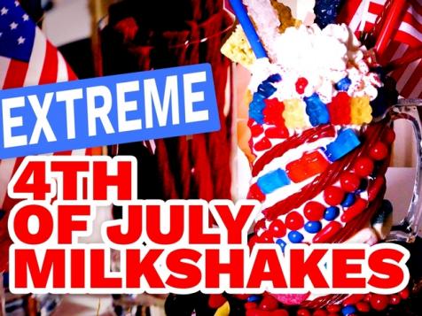 Extreme 4th of July Milkshakes