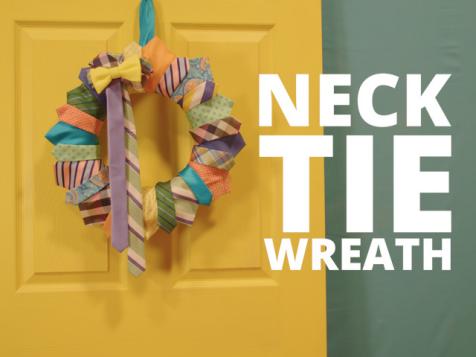DIY Necktie Wreath