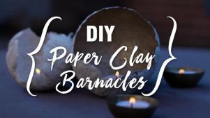 DIY Paper Clay Barnacles