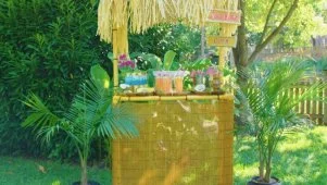 PVC Bamboo Tiki Bar