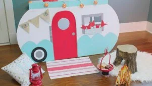 Cardboard Play Camper