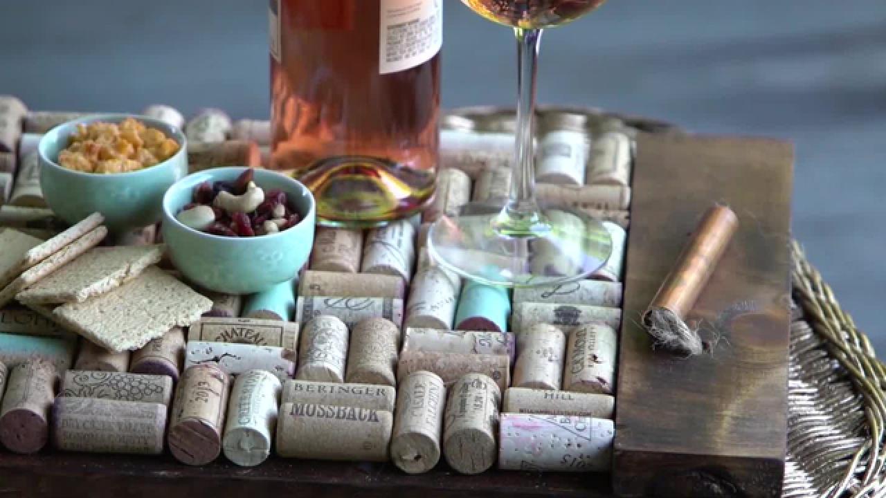 DIY Wine Cork Tray