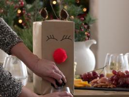 Watch: DIY Holiday Boxed Wine Cover, 3 Ways