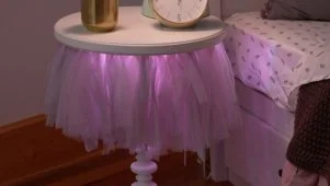 DIY Light-Up Tutu Nightstand