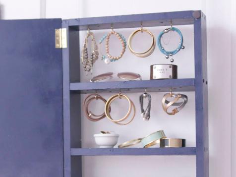 DIY Dollar Store Mirror Cabinet