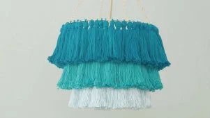 DIY Tassel Chandelier