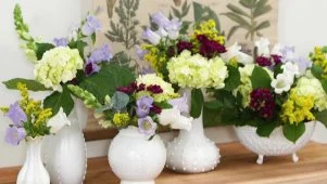 DIY Milk Glass Vases