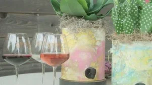 DIY Paint Can Wine Holder