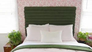 Easy DIY Tufted Headboard