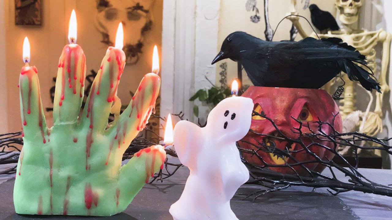 Halloween Kinetic Sand Candles