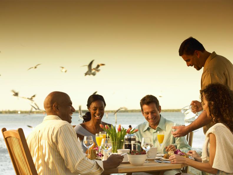 People Enjoying Tampa's Waterfront Dining