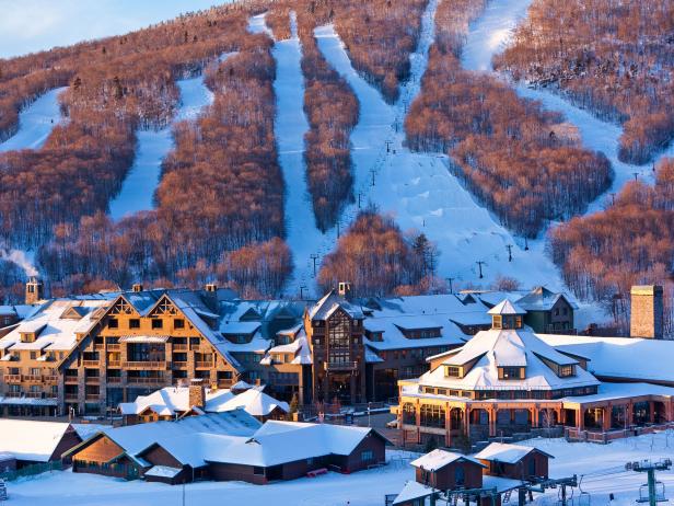 Ski Resort at Stowe Mountain, Vermont