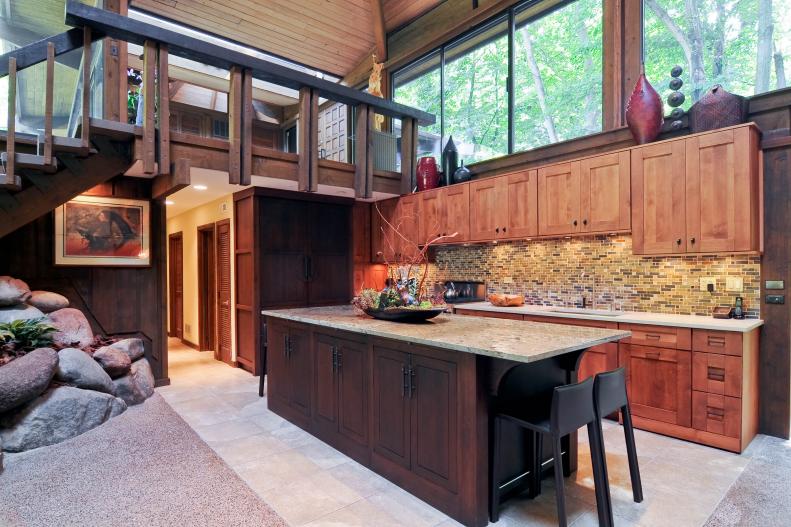 Kitchen of Luscious Riverwoods Prairie Modern by Wright's Last Apprentice