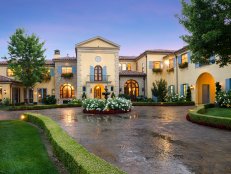 Luxury Tuscan Mansion With Fountain & Motor Court
