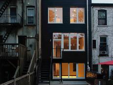 Contemporary Black Exterior in Urban Setting