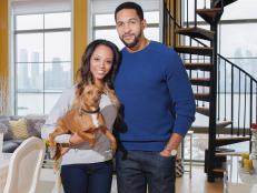 Terrell Thomas Poses With Girlfriend Ashly Sells & Dog