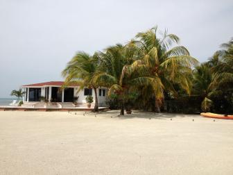 Exterior of Portofino Caye Home in Belize on HGTV's Island Hunters