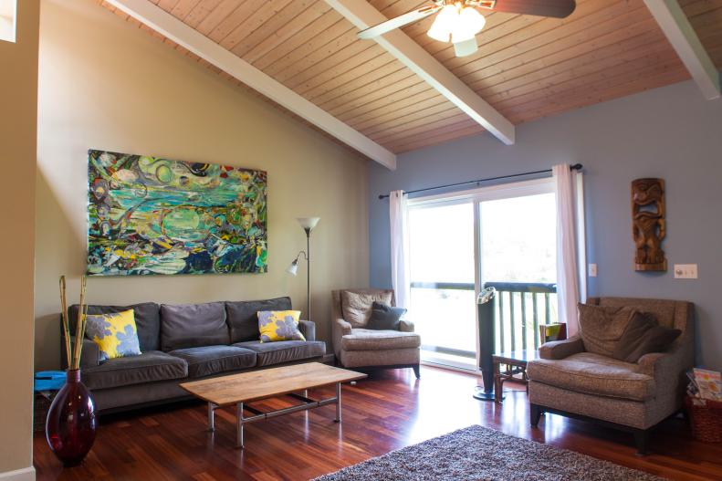 Living Room at Puako Home Featured on HGTV's Hawaii Life