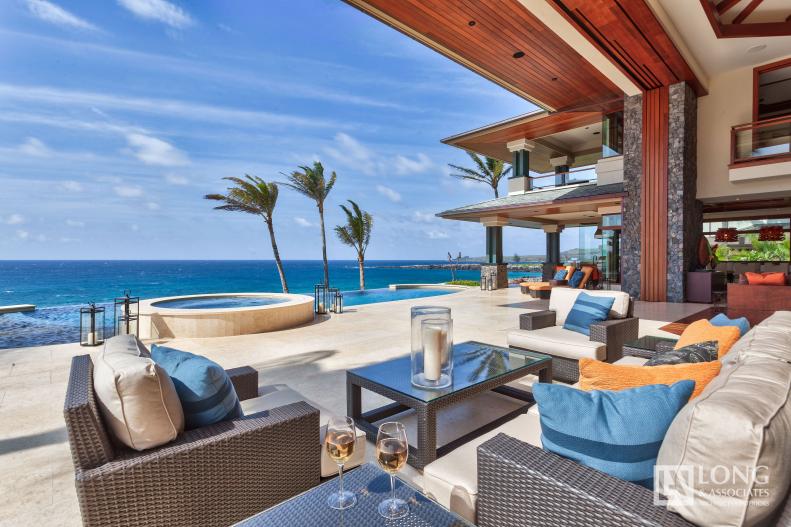 Outdoor Great Room: Hawaii Beach Retreat in Gated Resort in Lahaina, Hawaii