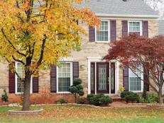 Home Exterior With Fall Trees