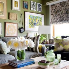 Cozy Eclectic Family Room