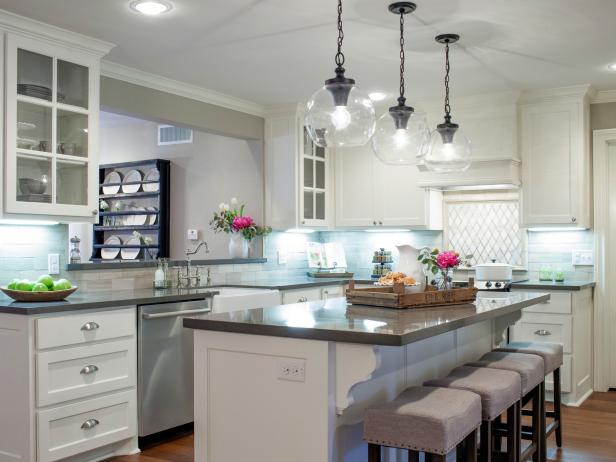 As seen on Fixer Upper, the after shot of the kitchen. (after)