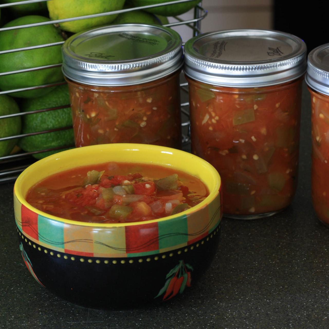 Canned Homemade Salsa Recipe HGTV