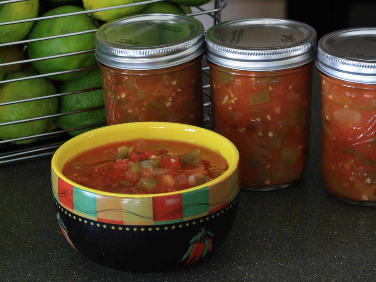 Canned Homemade Salsa Recipe HGTV