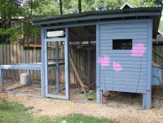 Colorful and Recycled Chicken Coop