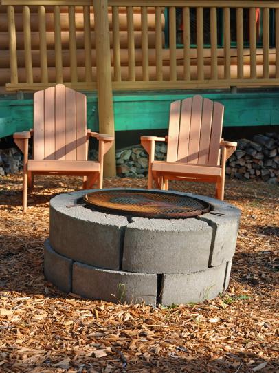 Cinder Block Fire Pits Design Ideas, How To Build An Outdoor Gas Fireplace With Cinder Blocks