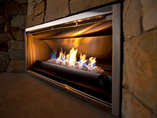 outdoor patio gas fireplace