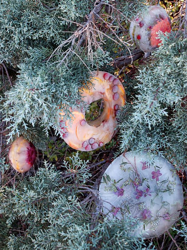 Create Icy Outdoor Ornaments