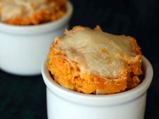 Savory sweet potato souffl&eacute; is an elegant side dish for any winter feast.